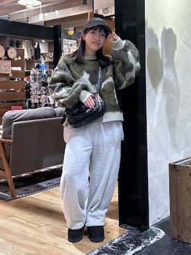 「アイテム（チャーム）」を使った、h0peeekoさん（レディース・151cm）の冬コーディネート