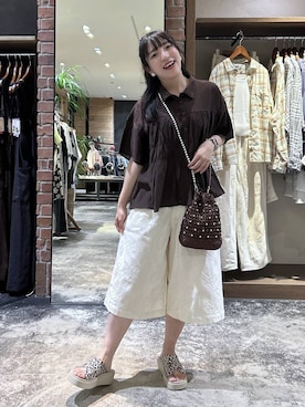 「LAKOLE（ラコレ）のアイテム」を使った、h0peeekoさん（レディース・151cm）の夏コーディネート