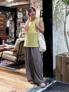 「アイテム（デジタル腕時計）」を使った、h0peeekoさん（レディース・151cm）の夏コーディネート