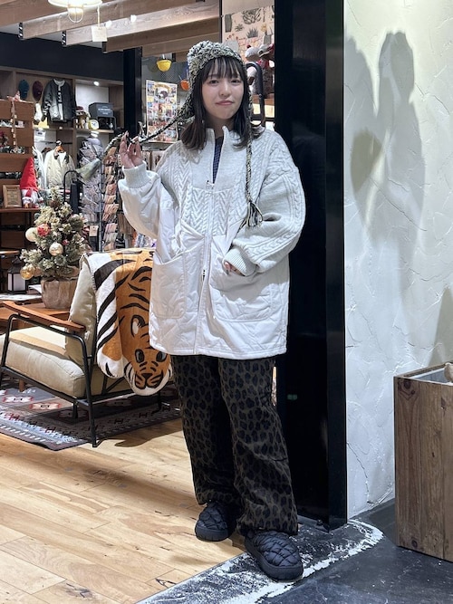 ケーブルキルトジップブルゾン（ブルゾン）｜niko and（ニコアンド