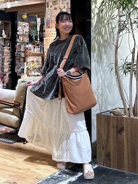 「アイテム（腕時計）」を使った、h0peeekoさん（レディース・151cm）の夏コーディネート