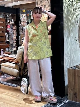 「アイテム（デジタル腕時計）」を使った、h0peeekoさん（レディース・151cm）の夏コーディネート