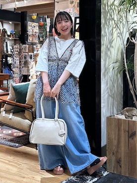 「WIGGLE WIGGLE（ウィグルウィグル）のアイテム」を使った、h0peeekoさん（レディース・151cm）の夏コーディネート