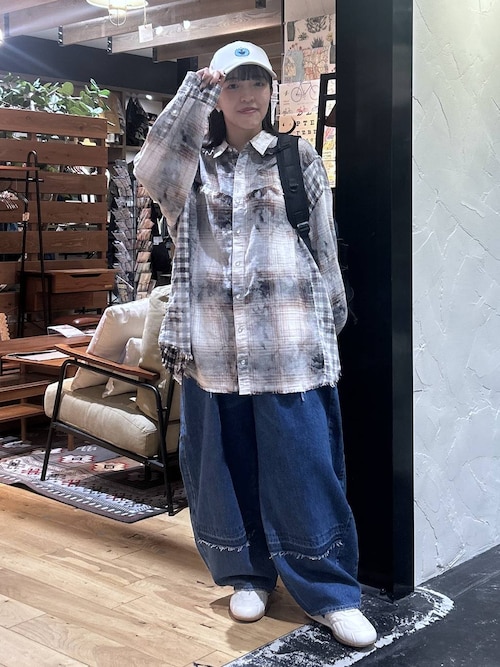 ニコアンドヒョウ柄レオパード リメイクバレルデニムM niko and リメイクバレルデニム レオパード Lサイズ 新品未使用