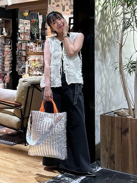 「アイテム（腕時計）」を使った、h0peeekoさん（レディース・151cm）の夏コーディネート