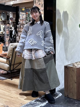 「アイテム（ヘアピン）」を使った、h0peeekoさん（レディース・151cm）の冬コーディネート