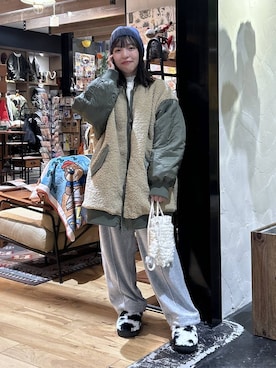 「体型カバー」｜「アイテム（スリッポン）」を使った、h0peeekoさん（レディース・151cm）の秋コーディネート