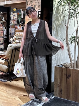 「アイテム（デジタル腕時計）」を使った、h0peeekoさん（レディース・151cm）の夏コーディネート
