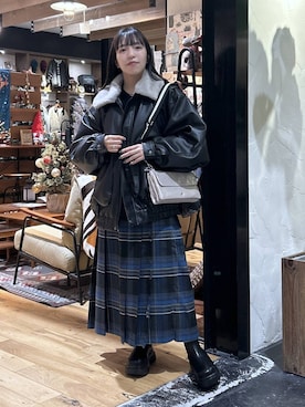 「niko and ...」｜「アイテム（ブルゾン）」を使った、h0peeekoさん（レディース・151cm）の秋コーディネート