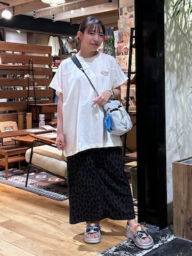 「アイテム（腕時計）」を使った、h0peeekoさん（レディース・151cm）の夏コーディネート