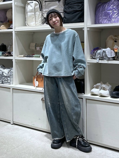 セール】リメイクハギ裏毛プルオーバー（スウェット）｜niko and