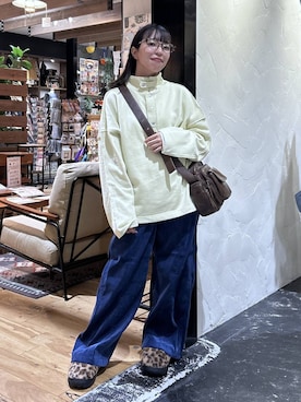 「アイテム（メガネ、グレー系）」を使った、h0peeekoさん（レディース・151cm）の秋コーディネート