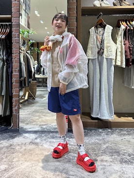「WIGGLE WIGGLE（ウィグルウィグル）のアイテム」を使った、h0peeekoさん（レディース・151cm）の春コーディネート