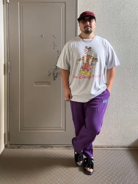 「アイテム（スウェットパンツ）」を使った、ゆさん（メンズ・164cm・30代）の夏コーディネート