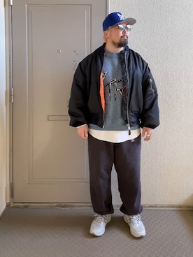 「アイテム（帽子）」を使った、ゆさん（メンズ・164cm）の冬コーディネート