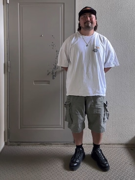 「Supreme （シュプリーム）のアイテム」を使った、ゆさん（メンズ・164cm）の夏コーディネート