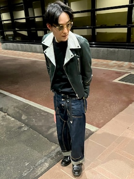 「REGAL（リーガル）のアイテム」を使った、KEINさん（メンズ・161cm）の冬コーディネート