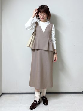 toshicoさん（レディース・165cm）の春コーディネート