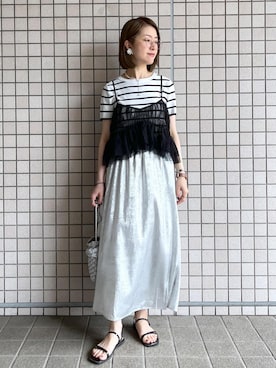 「GDM14500」｜toshicoさん（レディース・165cm）の夏コーディネート