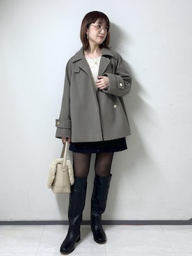 「アイテム（レッグウェア）」を使った、toshicoさん（レディース・165cm・40代）の冬コーディネート