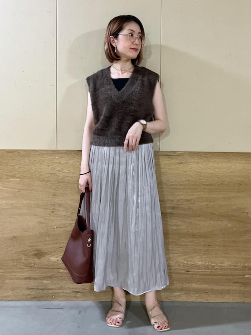 セール】シャイニーリラックスプリーツスカート（スカート