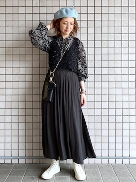「アイテム（帽子）」を使った、toshicoさん（レディース・165cm・30代）の秋コーディネート
