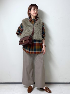 「アイテム（パンツ）」を使った、toshicoさん（レディース・165cm・40代）の秋コーディネート