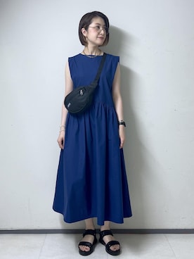 「アイテム（ネックレス、ゴールド系）」を使った、toshicoさん（レディース・165cm）の夏コーディネート