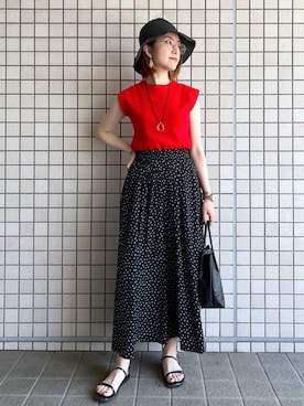 「GIA14190」｜toshicoさん（レディース・165cm）の夏コーディネート