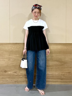 「パンツスタイル」｜toshicoさん（レディース・165cm・40代）の夏コーディネート