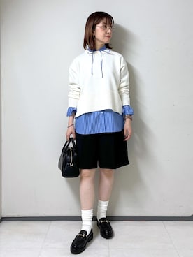 「アイテム（ローファー）」を使った、toshicoさん（レディース・165cm・40代）の秋コーディネート