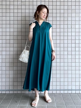 「アイテム（ワンピース/ドレス）」を使った、toshicoさん（レディース・165cm・30代）の夏コーディネート