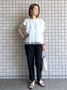 「GIA14190」｜toshicoさん（レディース・165cm）の夏コーディネート