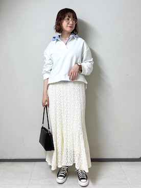 「ROPE' PICNIC（ロペピクニック）のアイテム」を使った、toshicoさん（レディース・165cm）の春コーディネート