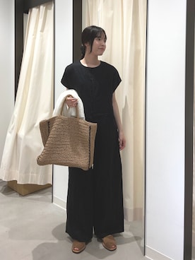 内山千笑さん（レディース・160cm）の春コーディネート