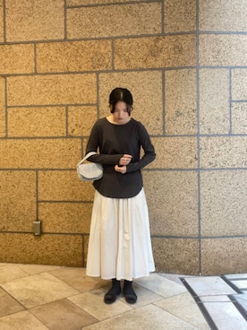 内山千笑さん（レディース・161cm）の夏コーディネート