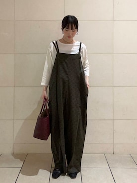 「アーバンリサーチ」｜「アイテム（パンプス）」を使った、内山千笑さん（レディース・161cm）の夏コーディネート