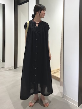 内山千笑さん(レディース・160cm)の夏コーディネート