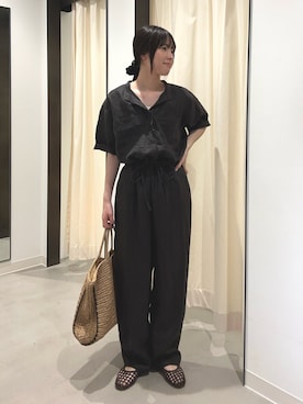 内山千笑さん（レディース・160cm）の春コーディネート