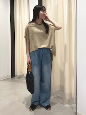 内山千笑さん(レディース・160cm)の春コーディネート
