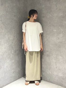内山千笑さん(レディース・160cm)の夏コーディネート