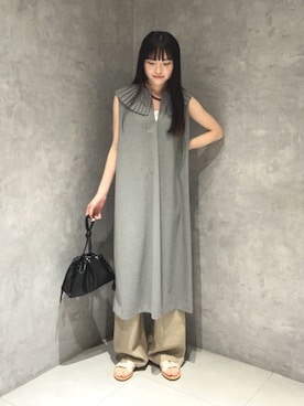 内山千笑さん(レディース・160cm)の夏コーディネート