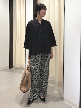 内山千笑さん（レディース・160cm）の春コーディネート