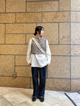 「アーバンリサーチ」｜内山千笑さん（レディース・161cm）の秋コーディネート