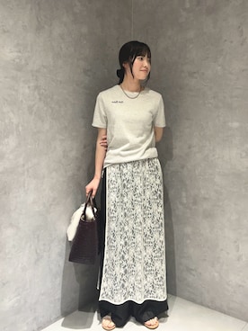 内山千笑さん(レディース・160cm)の夏コーディネート