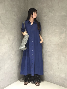 内山千笑さん(レディース・160cm)の春コーディネート