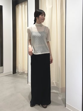 内山千笑さん（レディース・160cm）の夏コーディネート