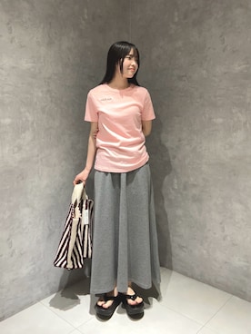 内山千笑さん(レディース・160cm)の夏コーディネート