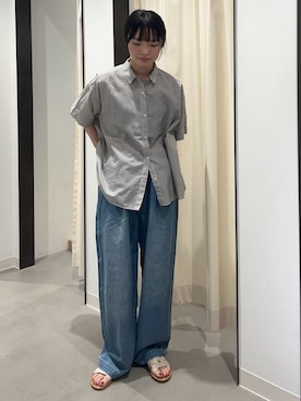 内山千笑さん(レディース・160cm)の夏コーディネート