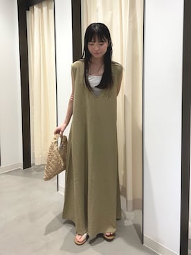 内山千笑さん(レディース・160cm)の夏コーディネート